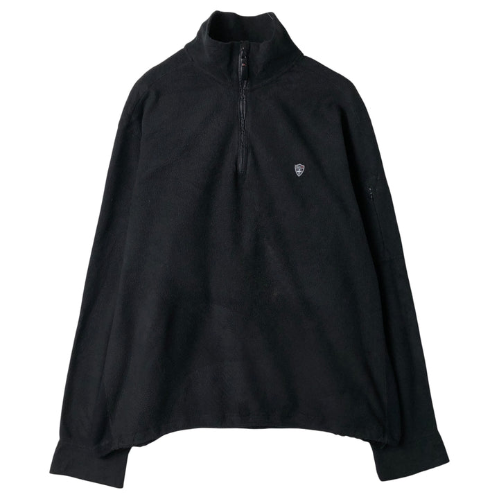 Ralph Lauren POLO by Ralph Lauren Half-Zip Fleece Pullover, Men's Size L polyester black type Vintage Second Hand