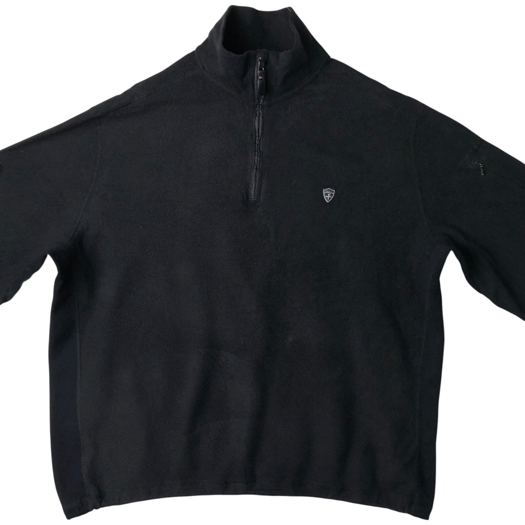 Ralph Lauren POLO by Ralph Lauren Half-Zip Fleece Pullover, Men's Size L polyester black type Vintage Second Hand