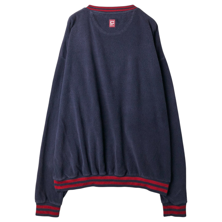 Ralph Lauren CHAPS fleece sweatshirt, men's size XXL cotton navy blue type Vintage Second Hand