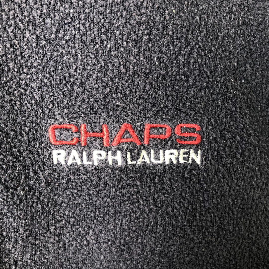 Ralph Lauren CHAPS fleece sweatshirt, men's size XXL cotton navy blue type Vintage Second Hand