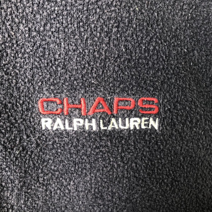 Ralph Lauren CHAPS fleece sweatshirt, men's size XXL cotton navy blue type Vintage Second Hand