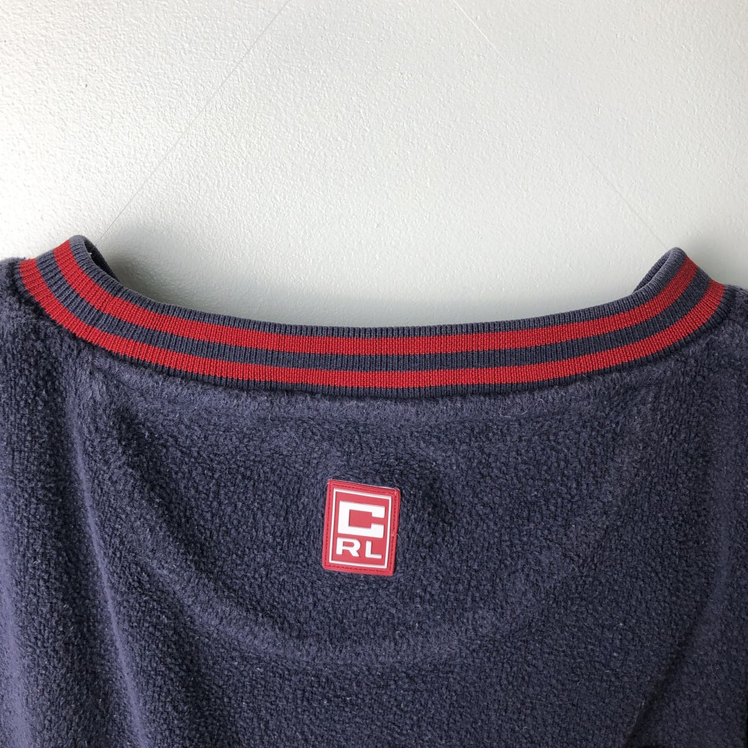Ralph Lauren CHAPS fleece sweatshirt, men's size XXL cotton navy blue type Vintage Second Hand