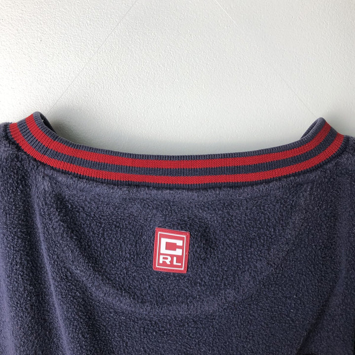 Ralph Lauren CHAPS fleece sweatshirt, men's size XXL cotton navy blue type Vintage Second Hand