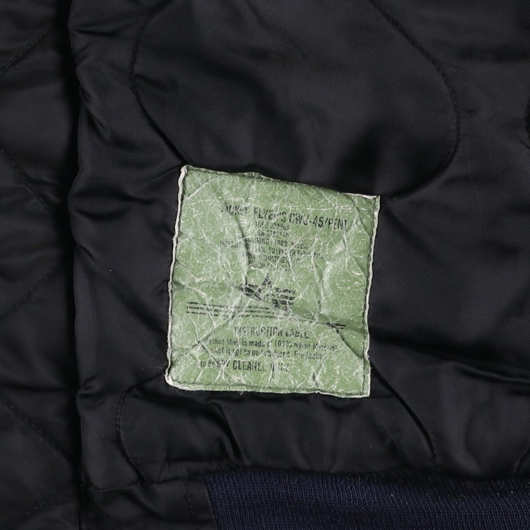 Civilian Alpha CWU-45 Nylon black type Vintage Second Hand