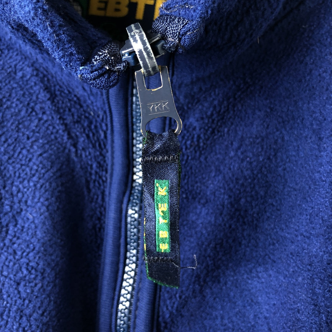Vintage 90'S Eddie Bauer EBTEK fleece jacket, size small, men's polyester navy blue type Vintage Second Hand
