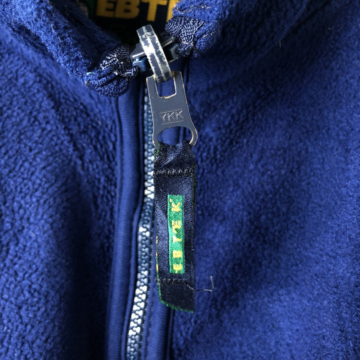 Vintage 90'S Eddie Bauer EBTEK fleece jacket, size small, men's polyester navy blue type Vintage Second Hand