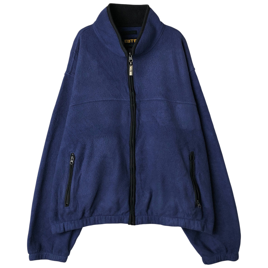 Vintage 90'S Eddie Bauer EBTEK fleece jacket, men's size XL polyester navy blue type Vintage Second Hand