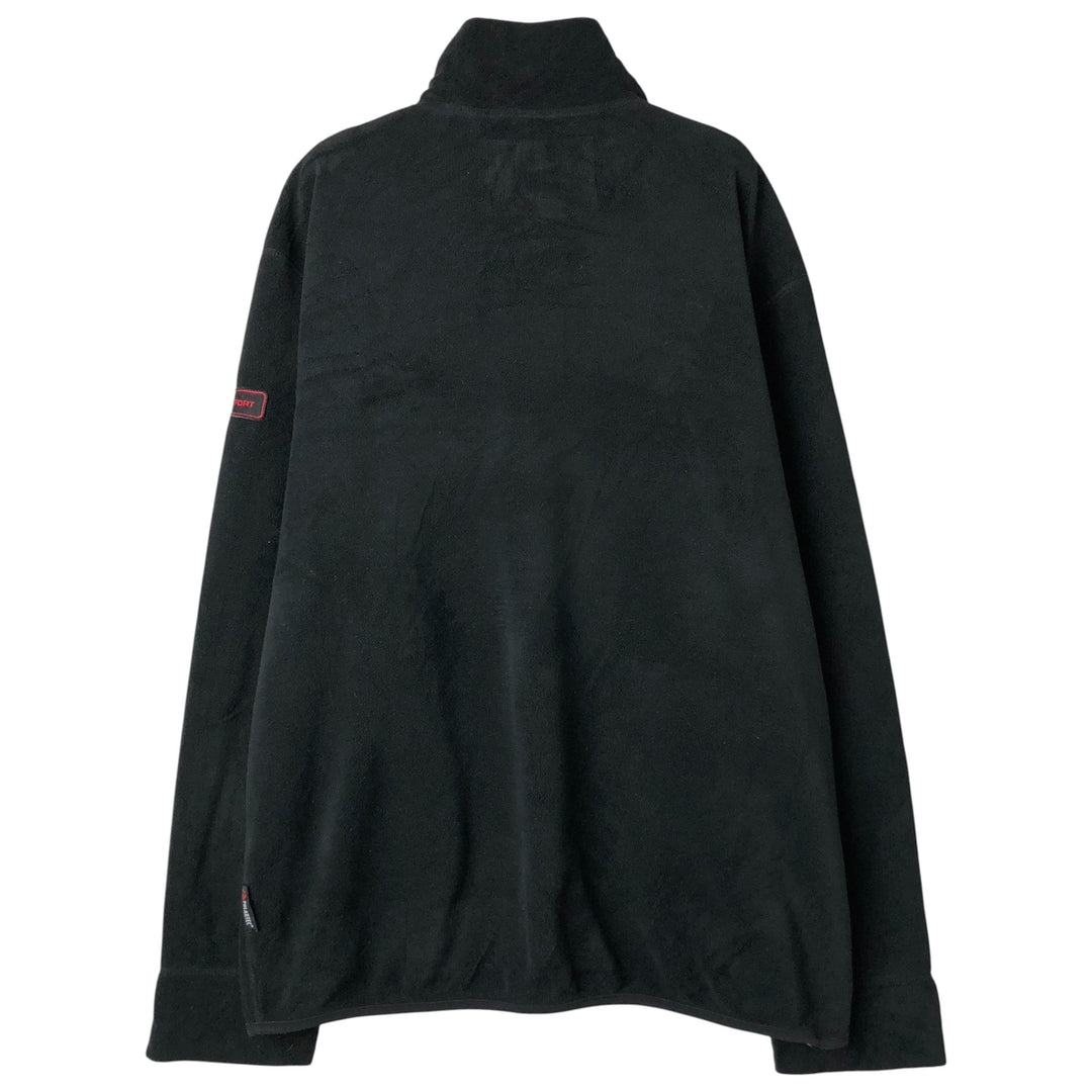 Ralph Lauren POLO SPORT Half-Zip Fleece Pullover, Men's Size L polyester black type Vintage Second Hand