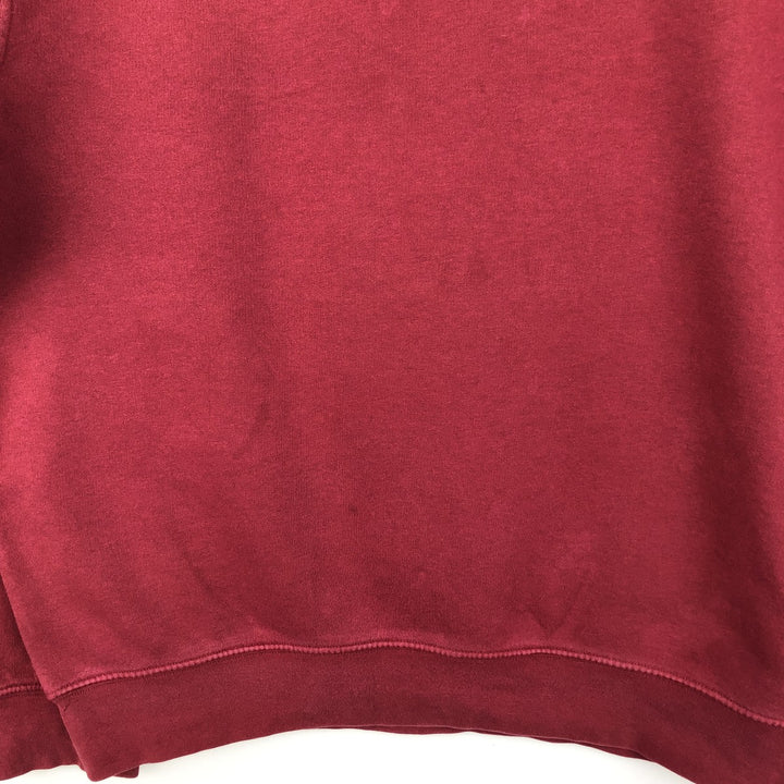 00'S Nike One Point Logo Sweatshirt Trainer Men's L size cotton Red type red-purple Vintage Second Hand