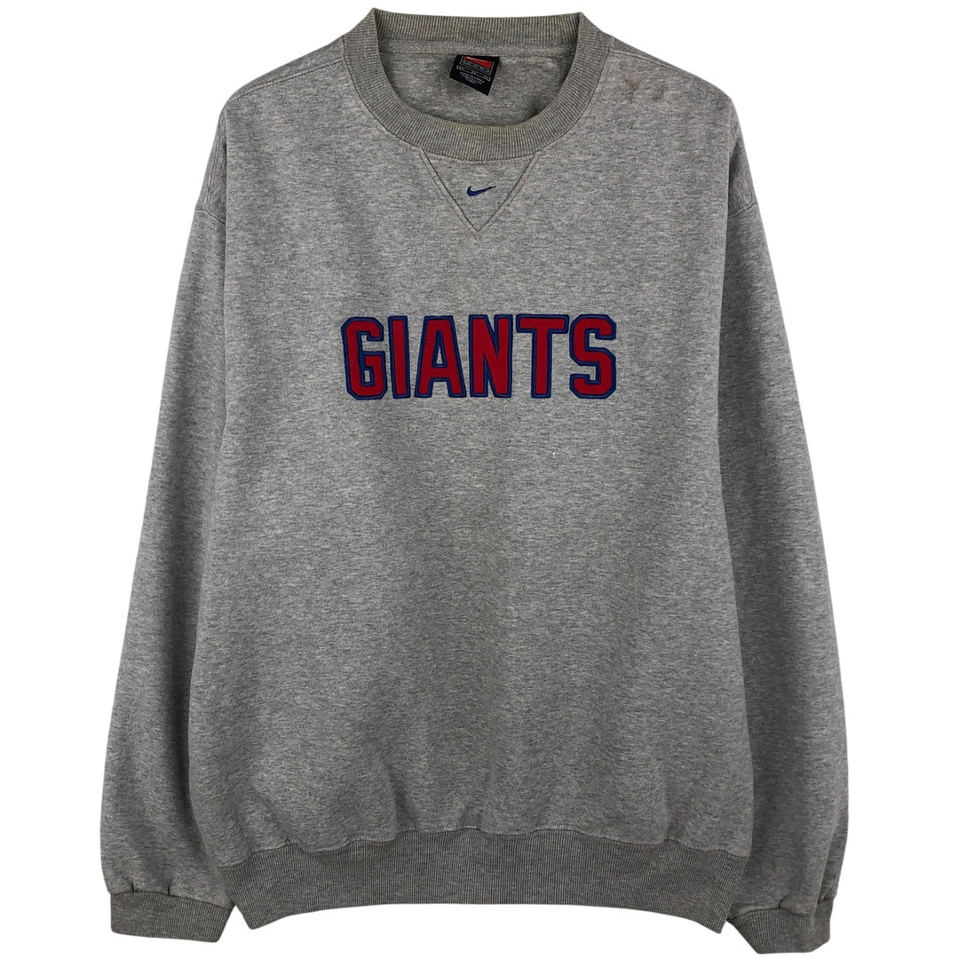 2000s~ Nike TEAM NFL NEW YORK GIANTS New York Giants Logo Sweatshirt, Men's Size Medium cotton gray type Vintage Second Hand