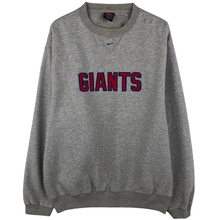 2000s~ Nike TEAM NFL NEW YORK GIANTS New York Giants Logo Sweatshirt, Men's Size Medium cotton gray type Vintage Second Hand
