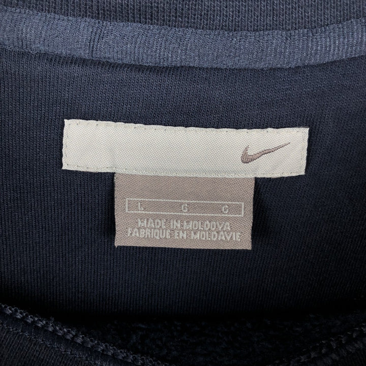 00'S Nike One Point Logo Sweatshirt Trainer Men's L size cotton navy blue type Vintage Second Hand