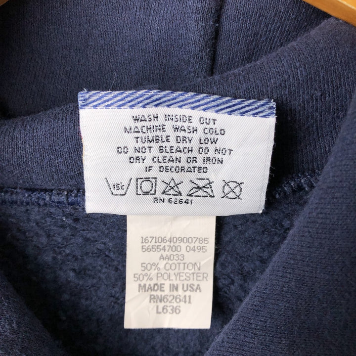 Vintage 90'S Lee NFL New England Patriots full-zip sweatshirt hoodie, Made in USA, Men's Size L cotton navy blue type Vintage Second Hand