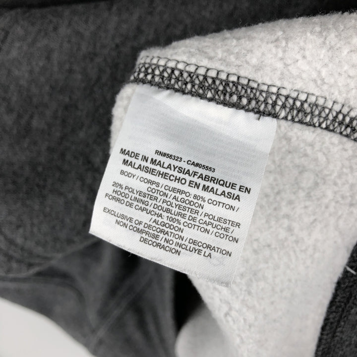 Nike Sweat Pullover Hoodie, Men's Size M cotton Charcoal Vintage Second Hand
