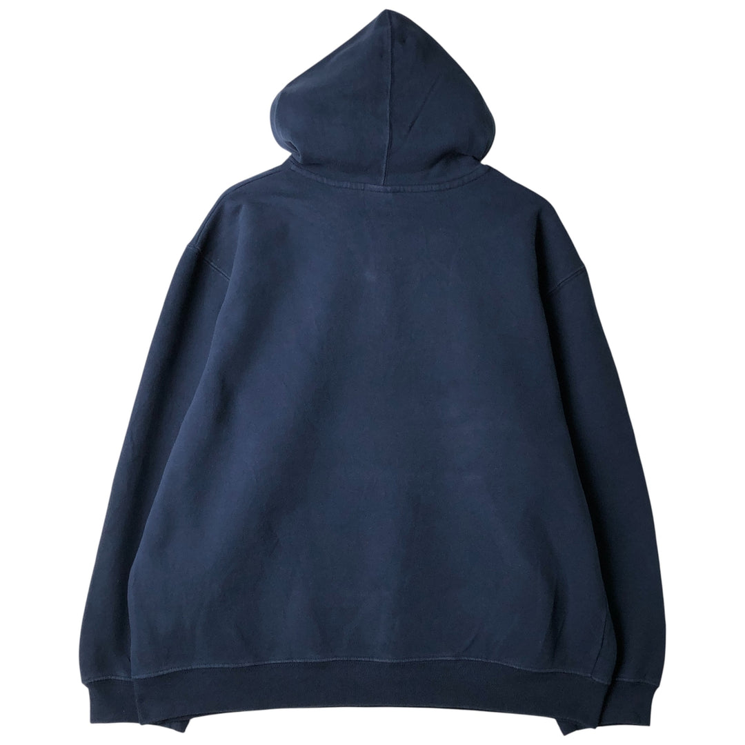 Reebok Sweatshirt Pullover Hoodie, Men's XL cotton navy blue type Vintage Second Hand