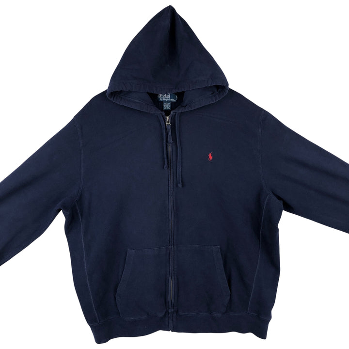 Ralph Lauren POLO by Ralph Lauren Sweat Full Zip Hoodie Men's XXL cotton navy blue type Vintage Second Hand