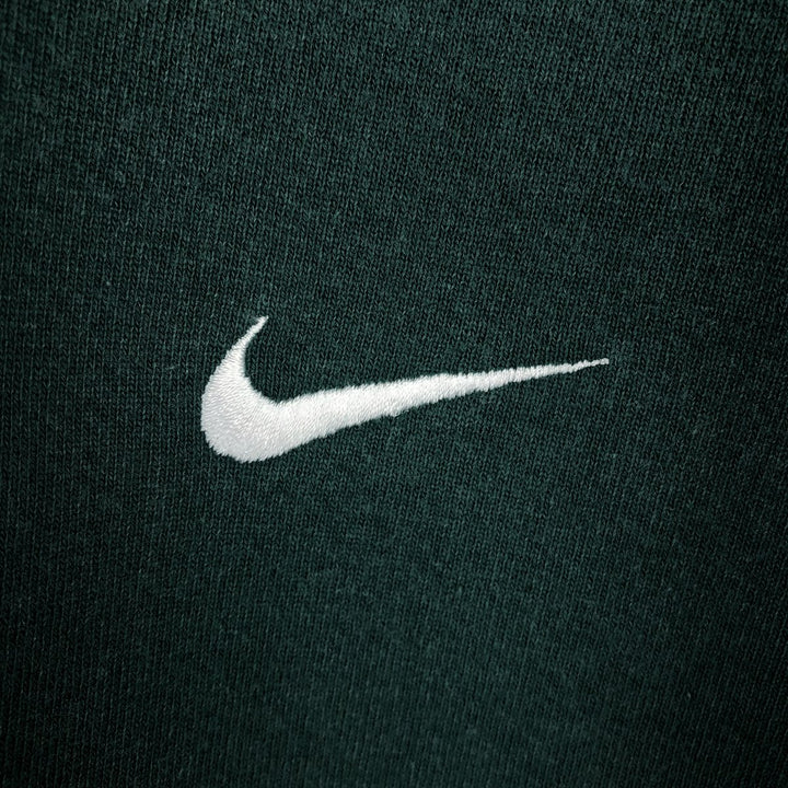 90'S Nike Sweatshirt Pullover Hoodie Made in USA Men's XL Vintage cotton Green type dark green Vintage Second Hand