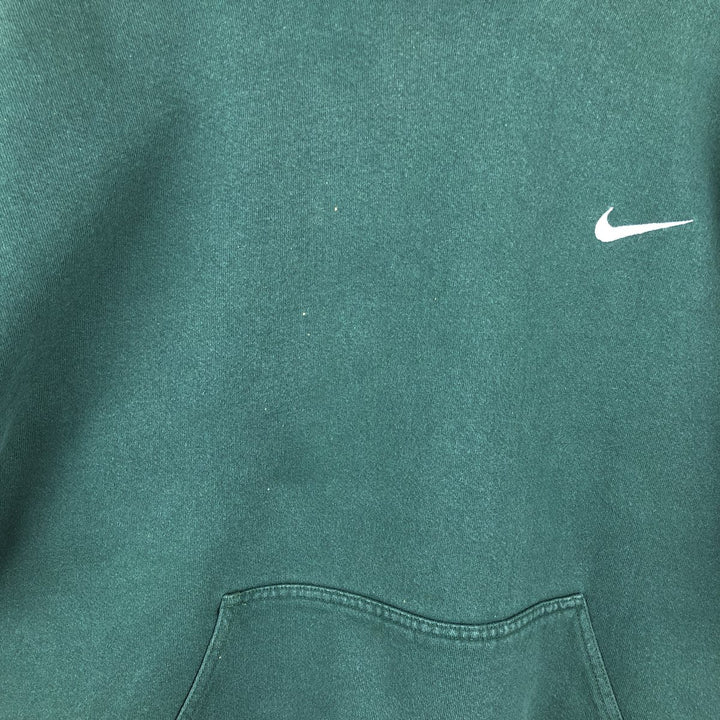 90'S Nike Sweatshirt Pullover Hoodie Made in USA Men's XL Vintage cotton Green type dark green Vintage Second Hand