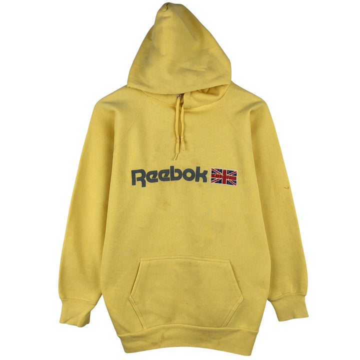 Vintage 1980'S Reebok pullover sweatshirt, made in the USA, size L, men's cotton yellow type Vintage Second Hand