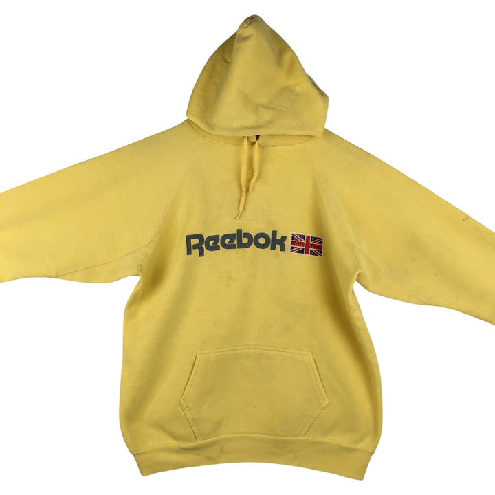 Vintage 1980'S Reebok pullover sweatshirt, made in the USA, size L, men's cotton yellow type Vintage Second Hand