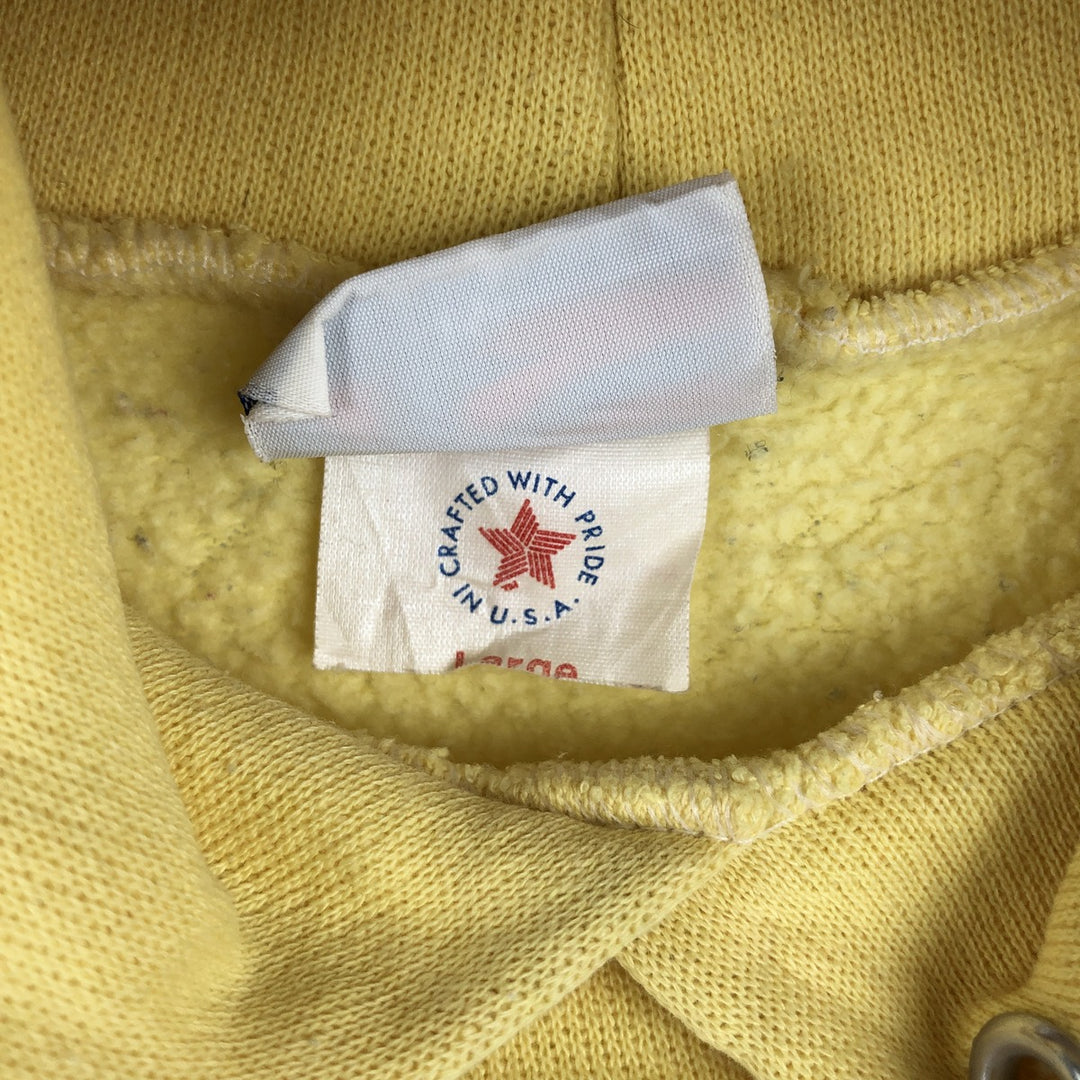 Vintage 1980'S Reebok pullover sweatshirt, made in the USA, size L, men's cotton yellow type Vintage Second Hand