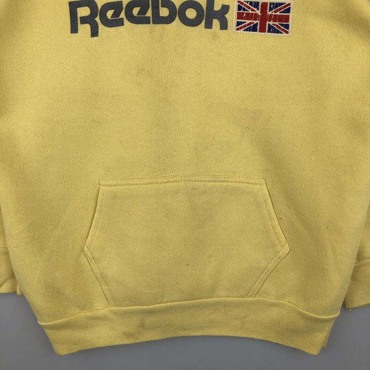 Vintage 1980'S Reebok pullover sweatshirt, made in the USA, size L, men's cotton yellow type Vintage Second Hand