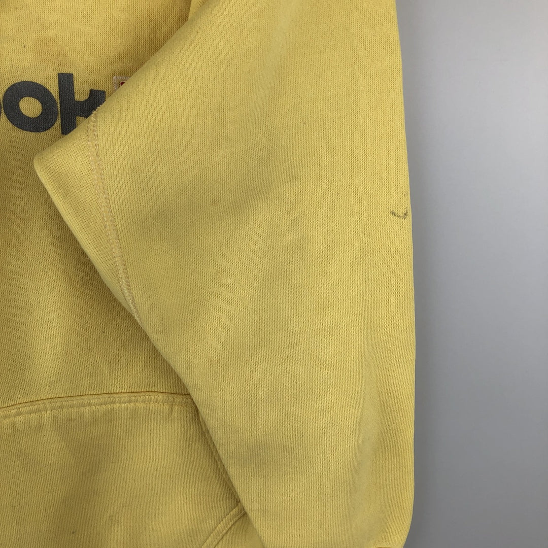 Vintage 1980'S Reebok pullover sweatshirt, made in the USA, size L, men's cotton yellow type Vintage Second Hand