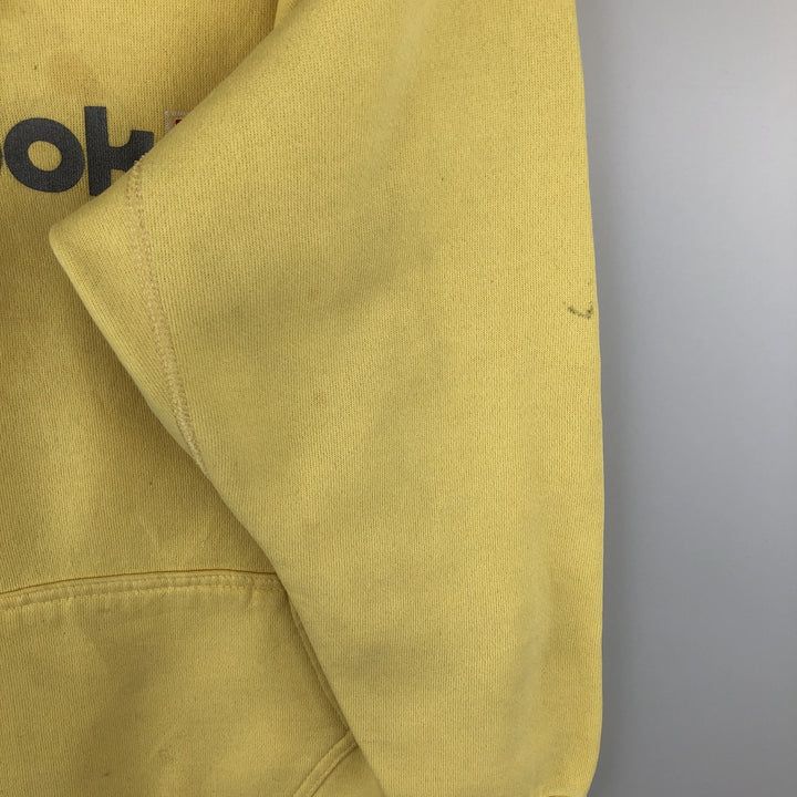 Vintage 1980'S Reebok pullover sweatshirt, made in the USA, size L, men's cotton yellow type Vintage Second Hand
