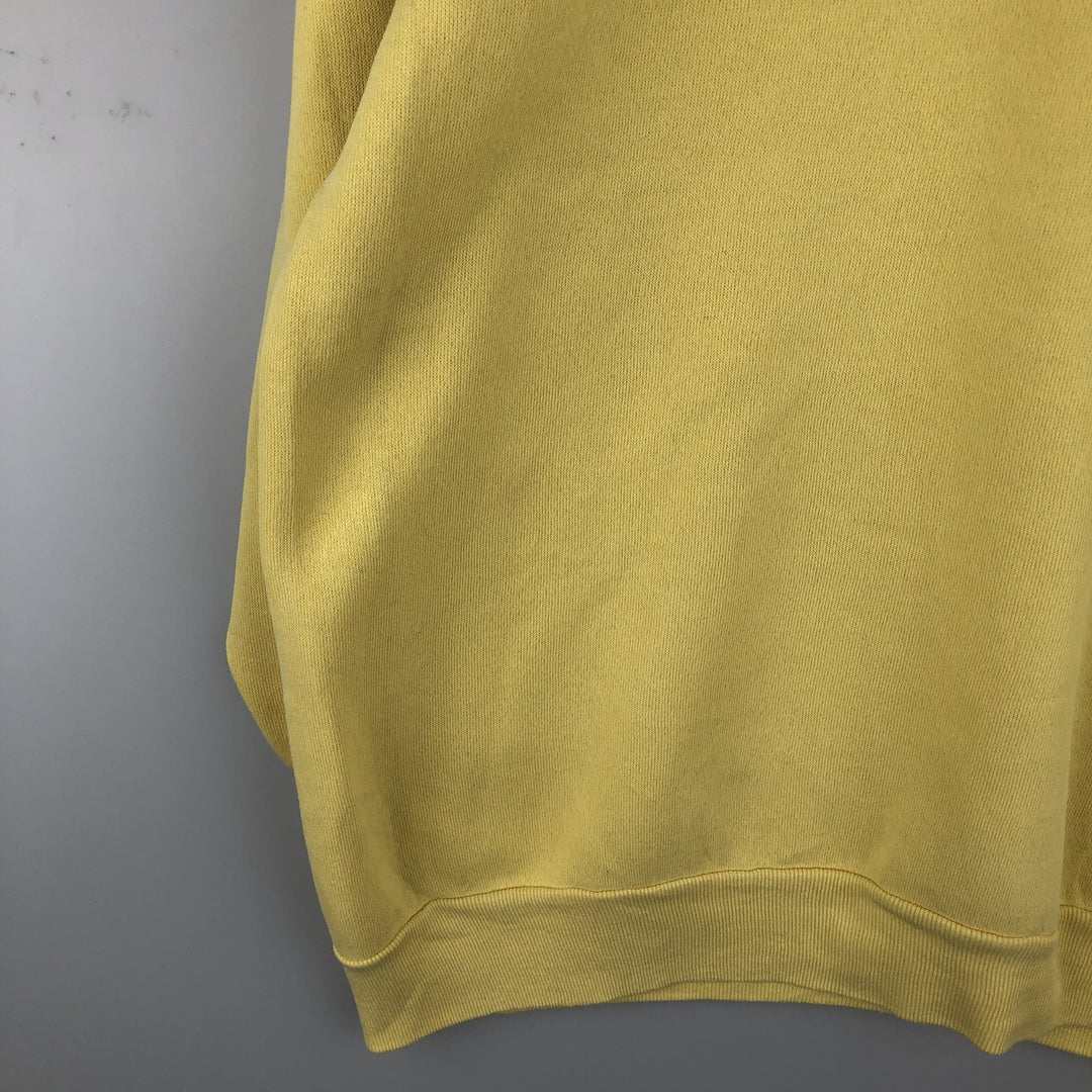 Vintage 1980'S Reebok pullover sweatshirt, made in the USA, size L, men's cotton yellow type Vintage Second Hand