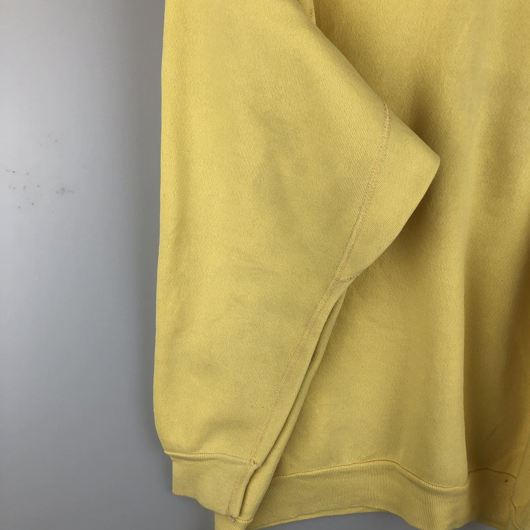 Vintage 1980'S Reebok pullover sweatshirt, made in the USA, size L, men's cotton yellow type Vintage Second Hand