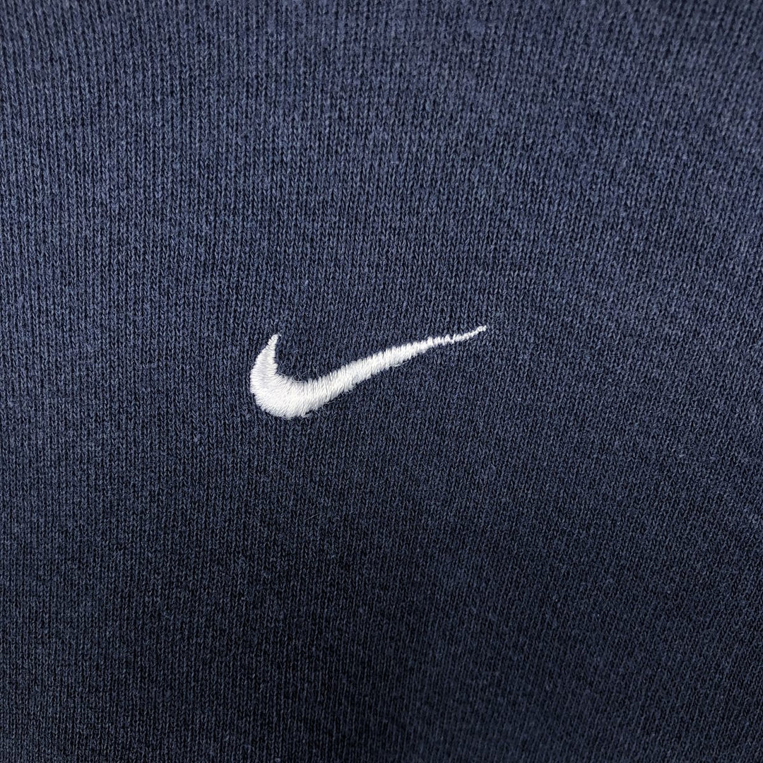 2000'S Nike Center Logo Pullover Hoodie, Men's XL cotton navy blue type Vintage Second Hand