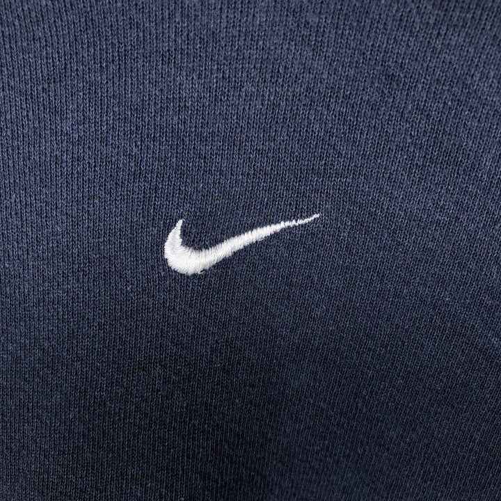 2000'S Nike Center Logo Pullover Hoodie, Men's XL cotton navy blue type Vintage Second Hand