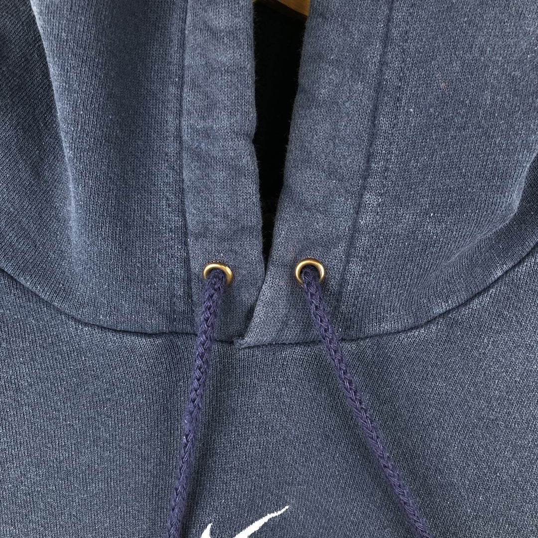 2000'S Nike Center Logo Pullover Hoodie, Men's XL cotton navy blue type Vintage Second Hand
