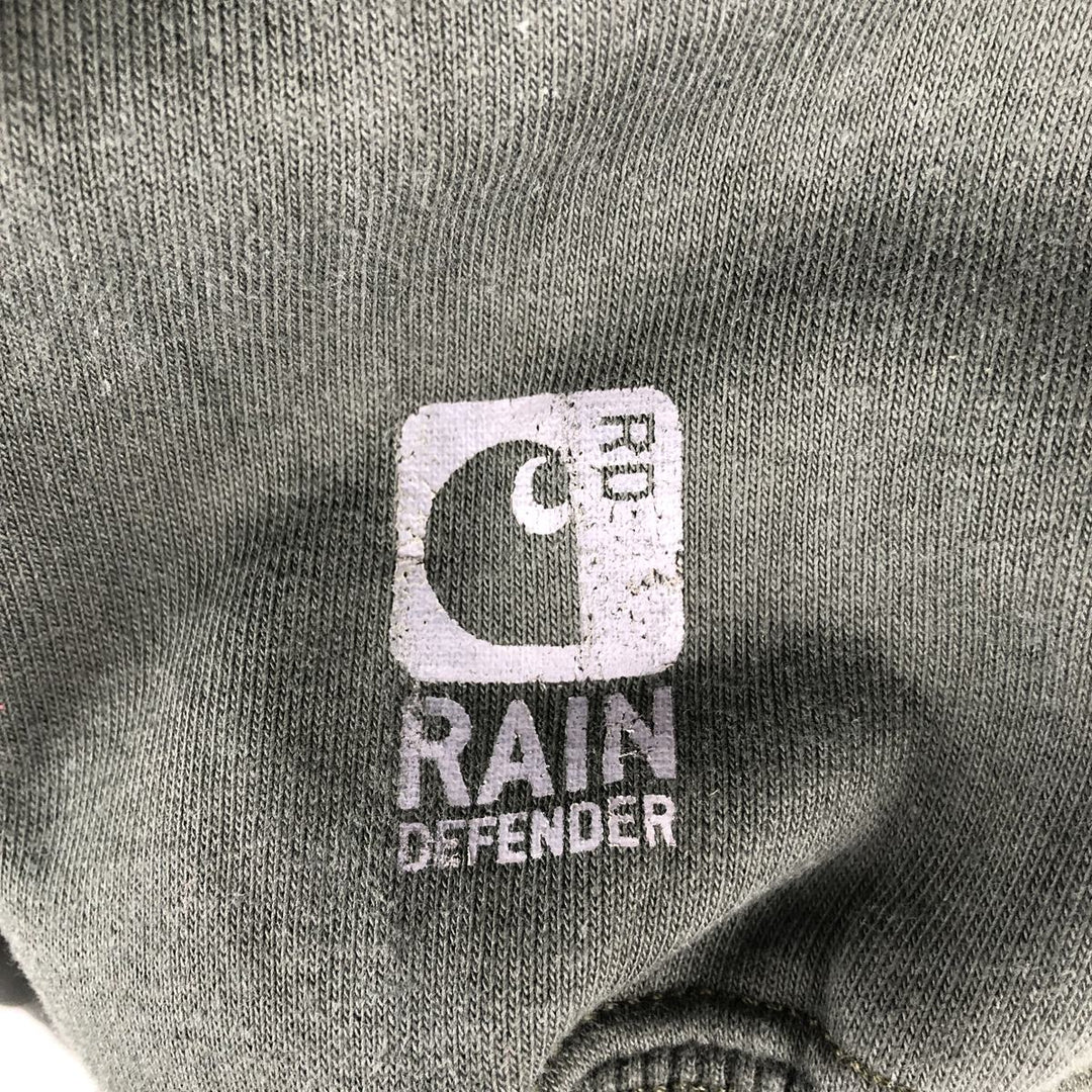 Carhartt ORIGINAL FIT sweatshirt pullover hoodie, men's size M cotton Green type dark green Vintage Second Hand