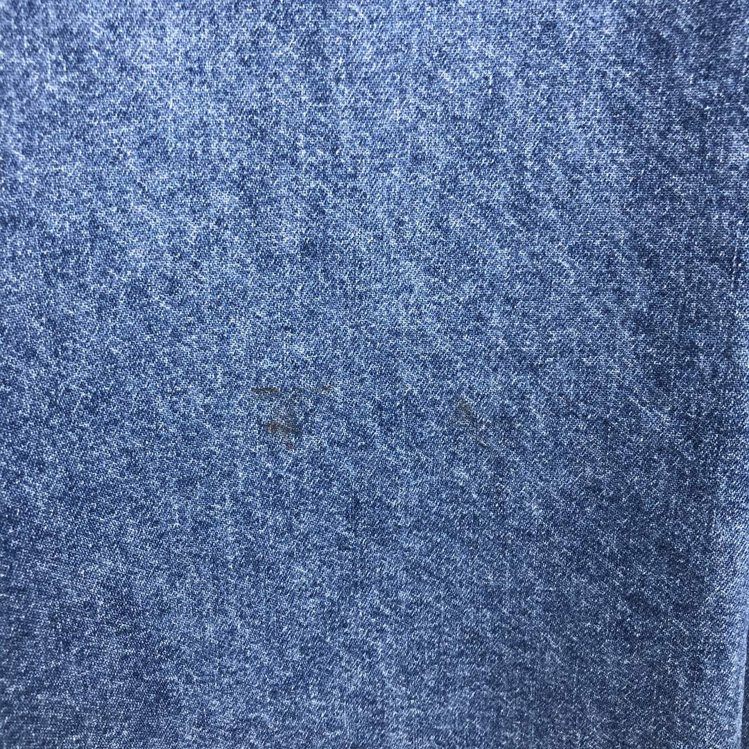 Ralph Lauren CHAPS Long Sleeve Button Down Denim Shirt Men's L Size cotton blue type Vintage Second Hand