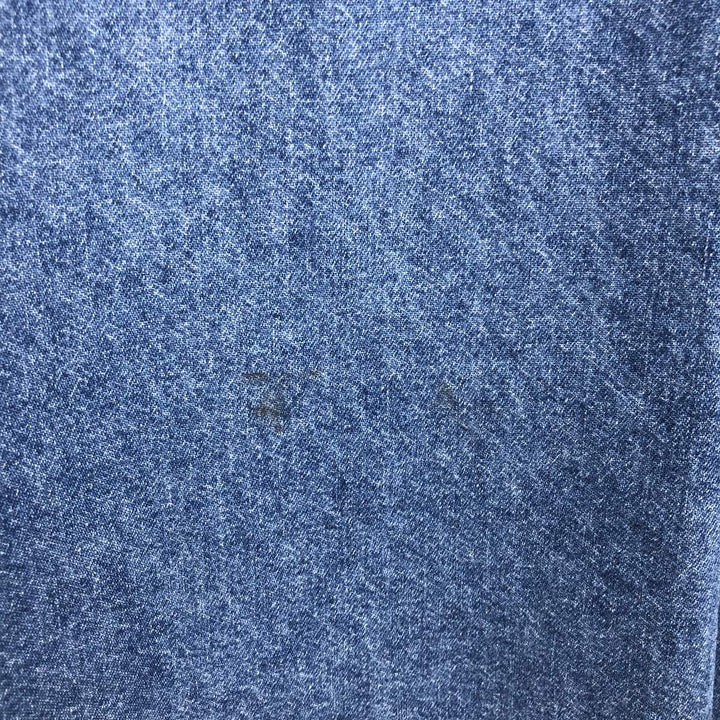 Ralph Lauren CHAPS Long Sleeve Button Down Denim Shirt Men's L Size cotton blue type Vintage Second Hand