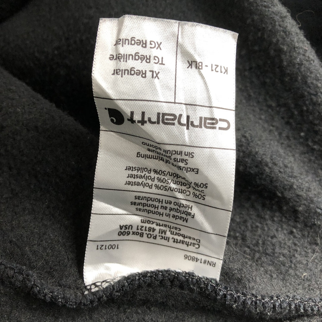 Carhartt ORIGINAL FIT sweatshirt pullover hoodie, men's XL size cotton black type Vintage Second Hand