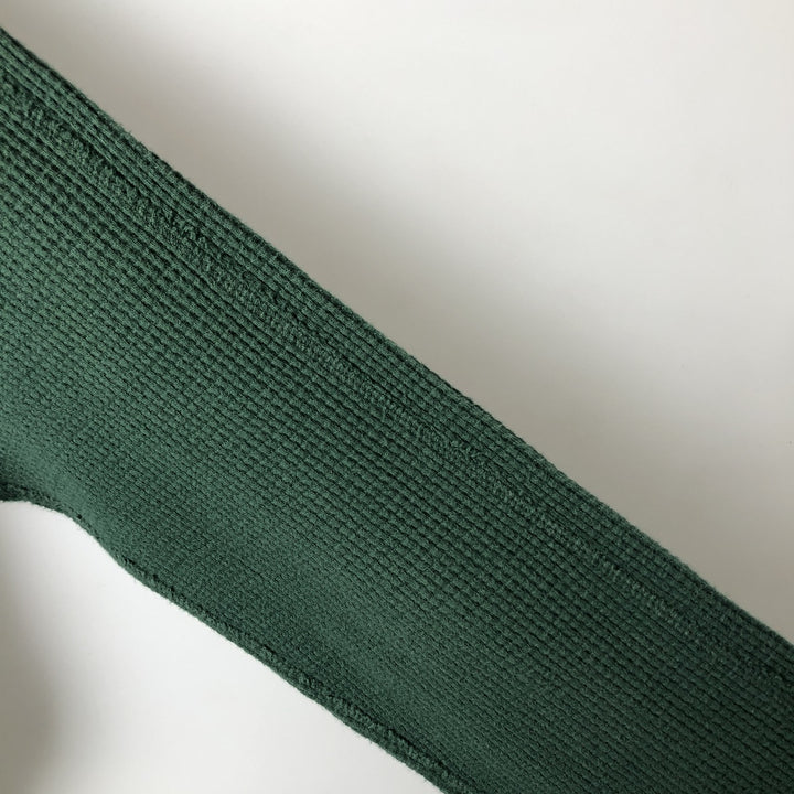 Ralph Lauren POLO RALPH LAUREN Hooded Thermal Long T-shirt Waffle Men's L size cotton Green type dark green Vintage Second Hand