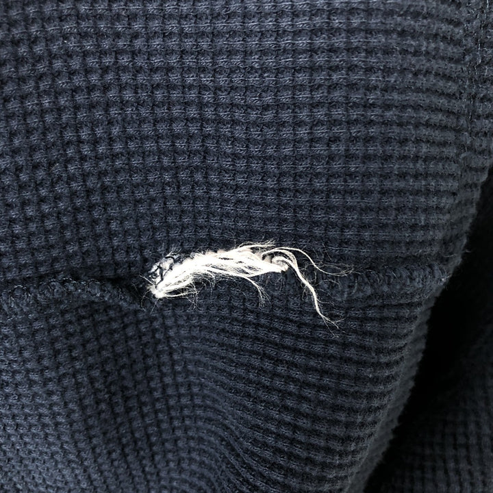 Ralph Lauren POLO RALPH LAUREN Hooded Thermal Long T-shirt Waffle Men's L size unclear navy blue type Vintage Second Hand