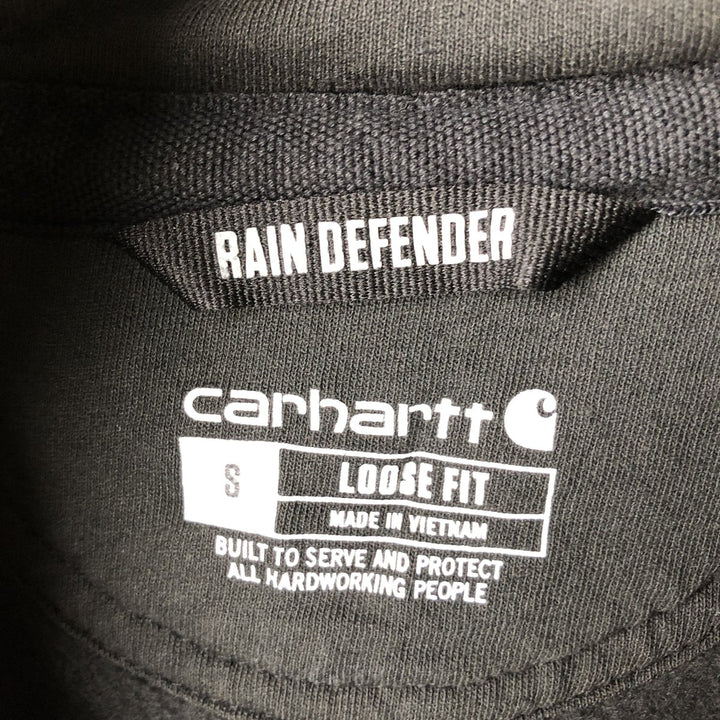 Carhartt Loose Fit College Character Sweatshirt Pullover Hoodie, Men's Size Small cotton black type Vintage Second Hand