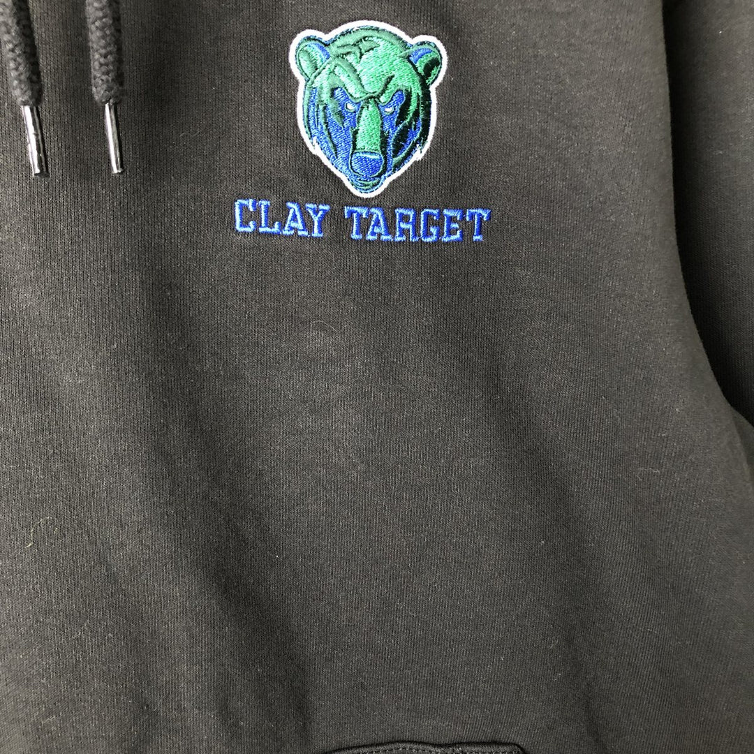 Carhartt Loose Fit College Character Sweatshirt Pullover Hoodie, Men's Size Small cotton black type Vintage Second Hand