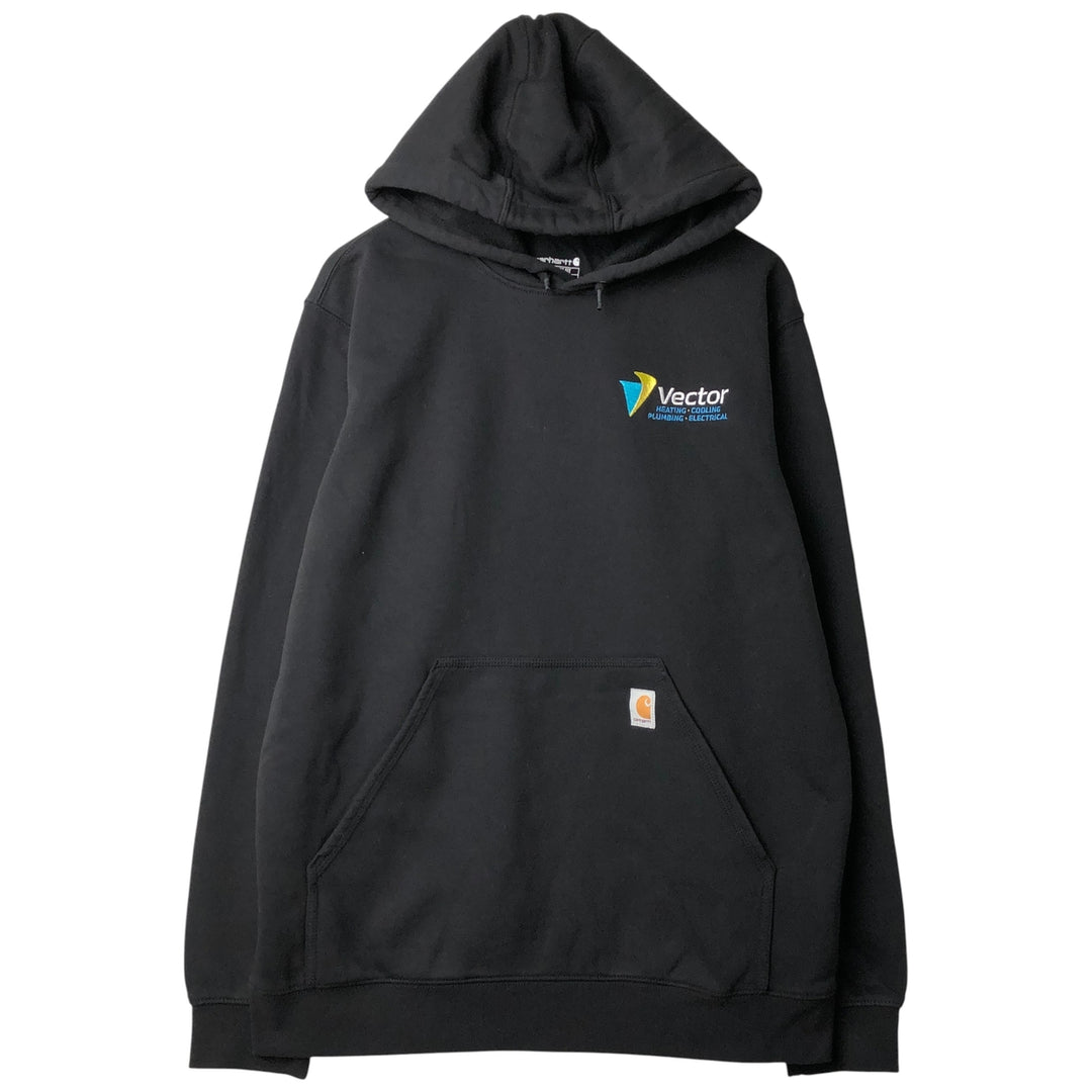 Carhartt Loose Fit Vector Advertising Pullover Hoodie, Men's Size L cotton black type Vintage Second Hand