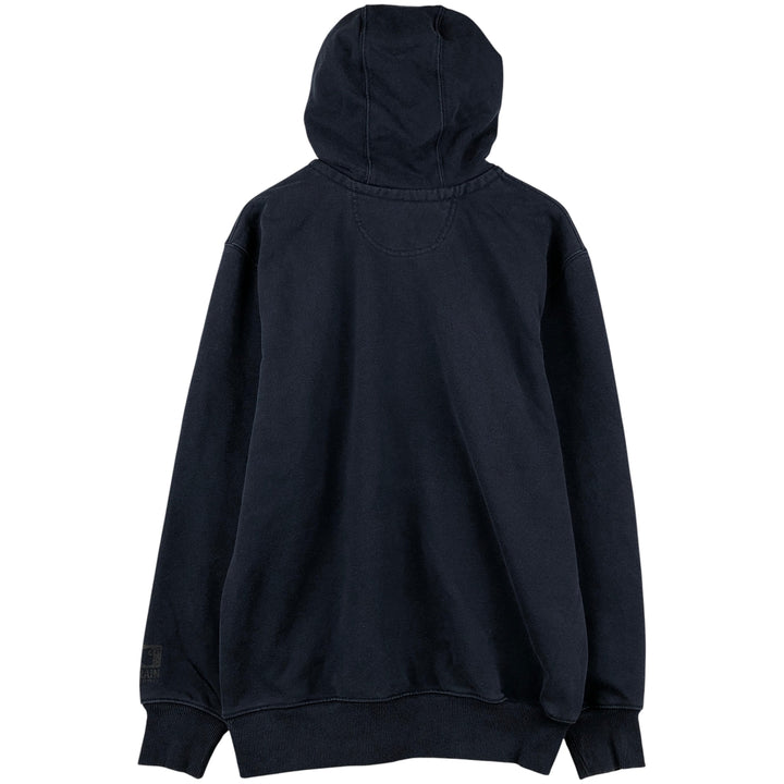 Carhartt ORIGINAL FIT sweatshirt pullover hoodie, men's size M cotton navy blue type Vintage Second Hand