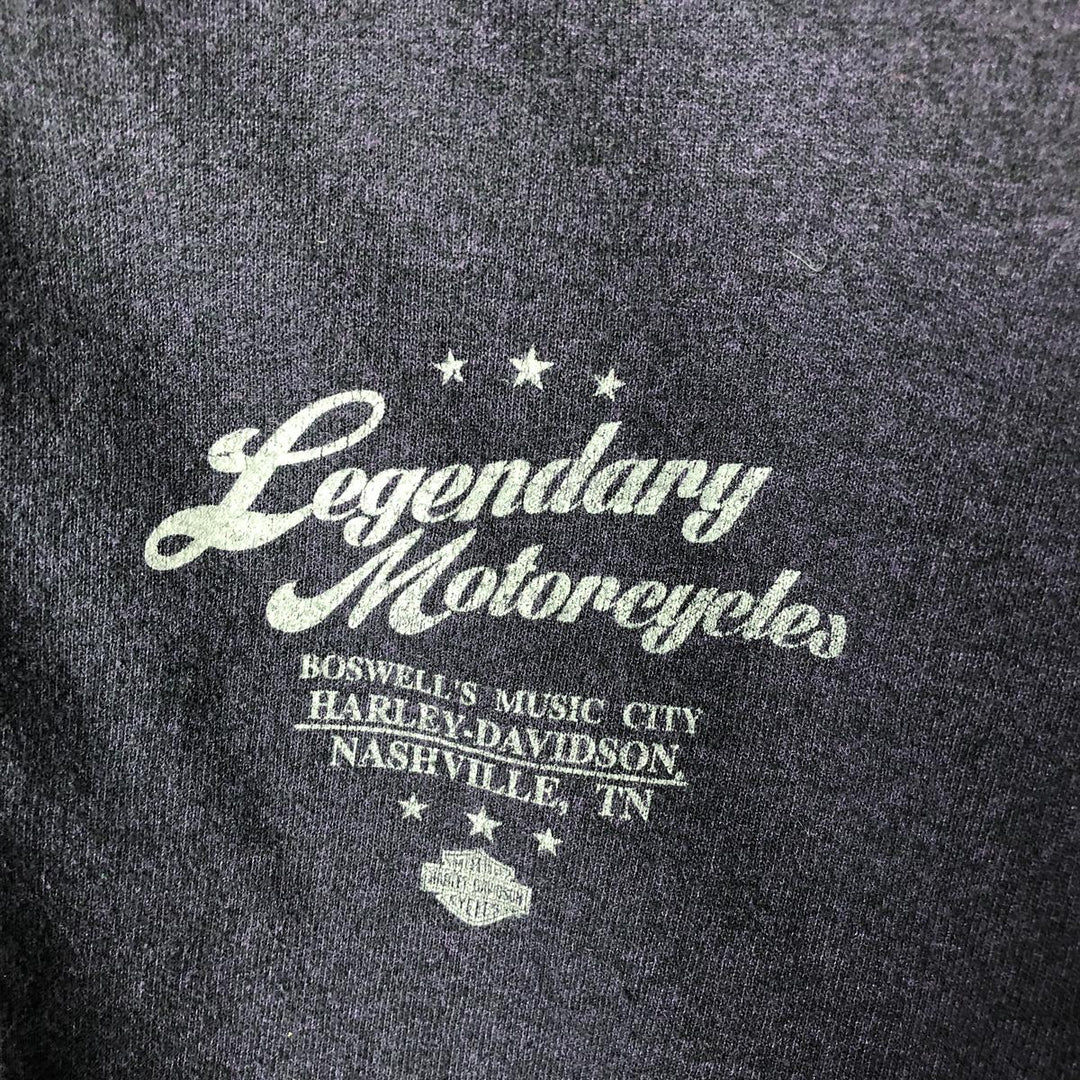 2000'S Harley-Davidson Full-Zip Hoodie, Men's XXL cotton navy blue type Vintage Second Hand