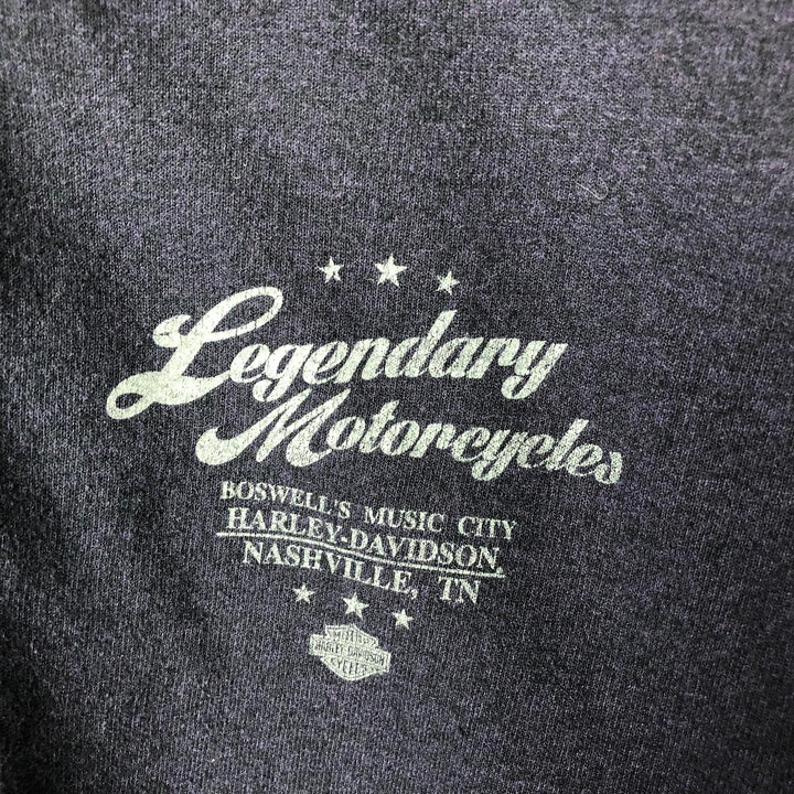 2000'S Harley-Davidson Full-Zip Hoodie, Men's XXL cotton navy blue type Vintage Second Hand