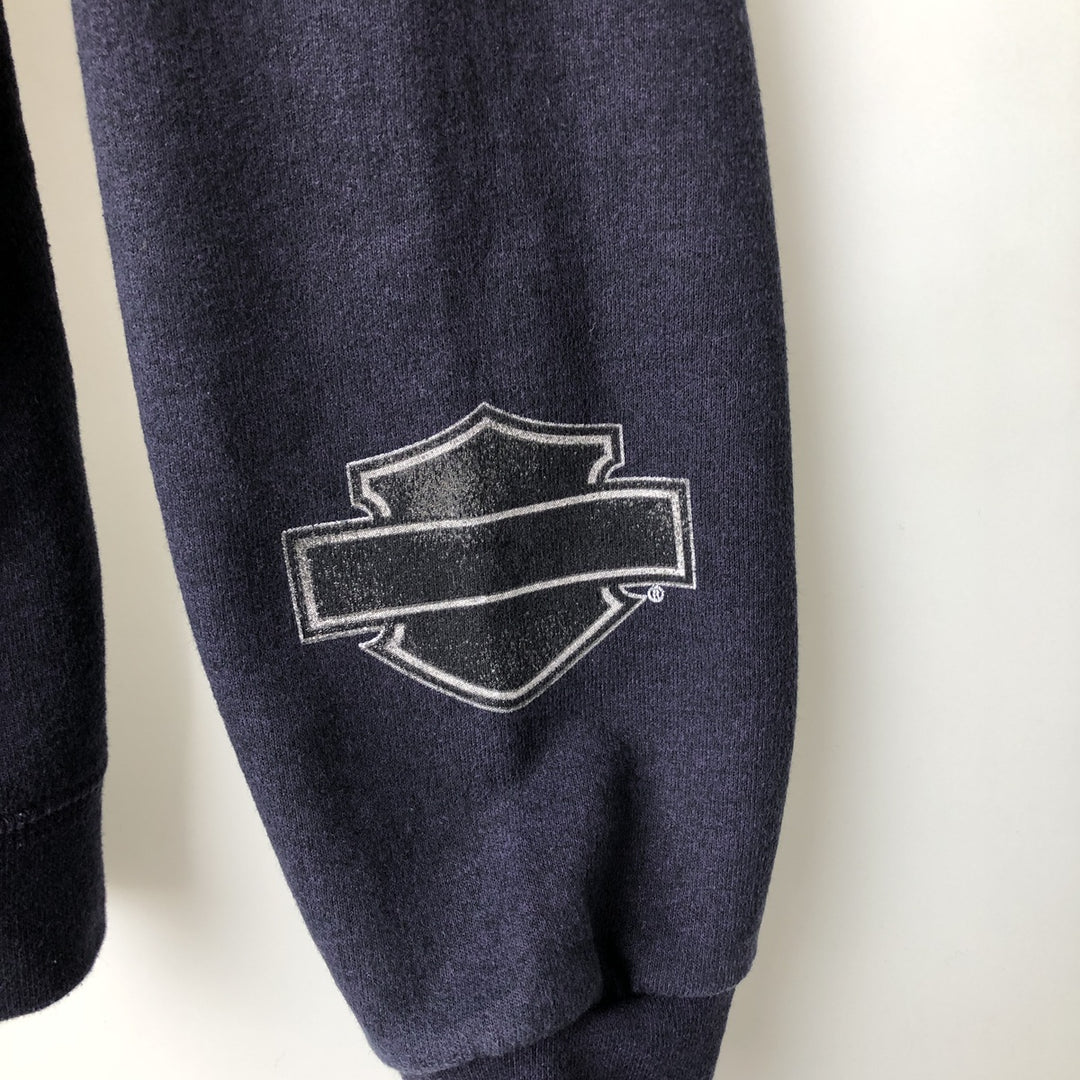 2000'S Harley-Davidson Full-Zip Hoodie, Men's XXL cotton navy blue type Vintage Second Hand