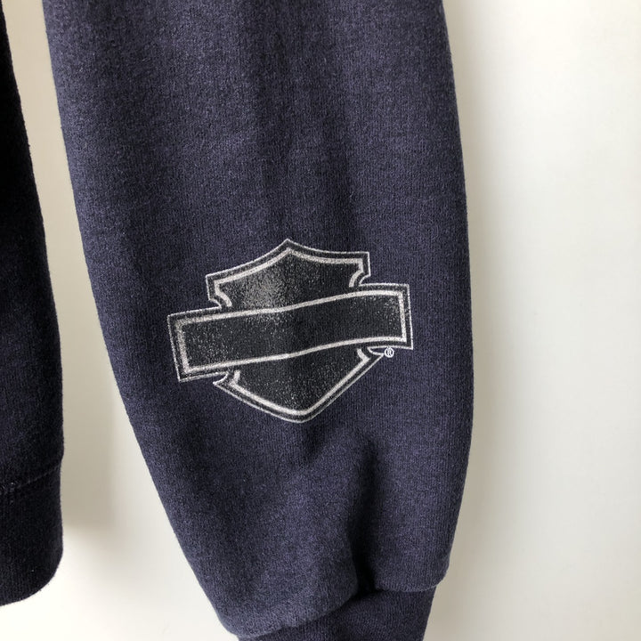 2000'S Harley-Davidson Full-Zip Hoodie, Men's XXL cotton navy blue type Vintage Second Hand