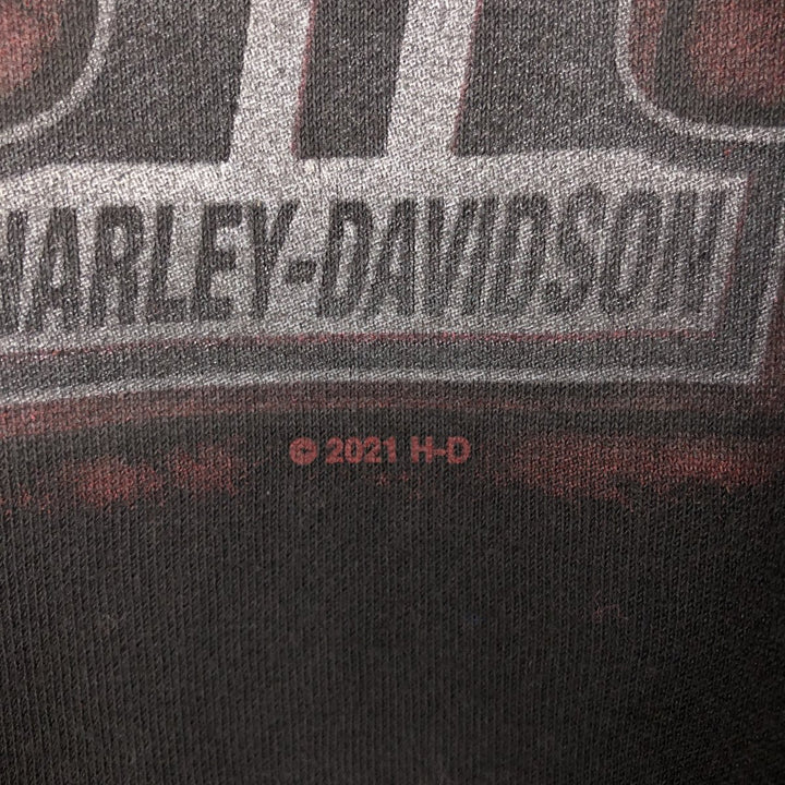 Harley-Davidson Full-Zip Hoodie, Men's Size Small cotton black type Vintage Second Hand