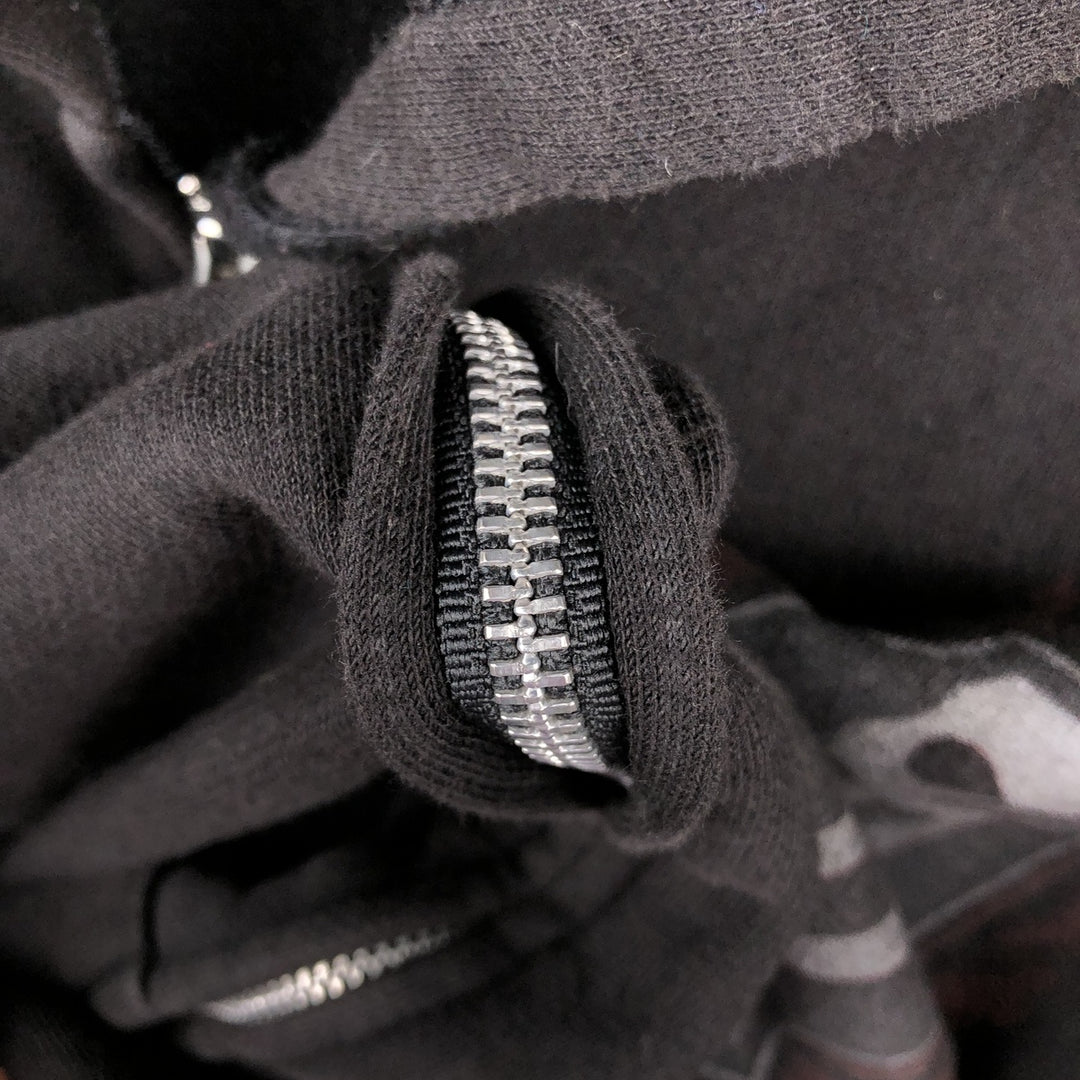 Harley-Davidson Full-Zip Hoodie, Men's Size Small cotton black type Vintage Second Hand
