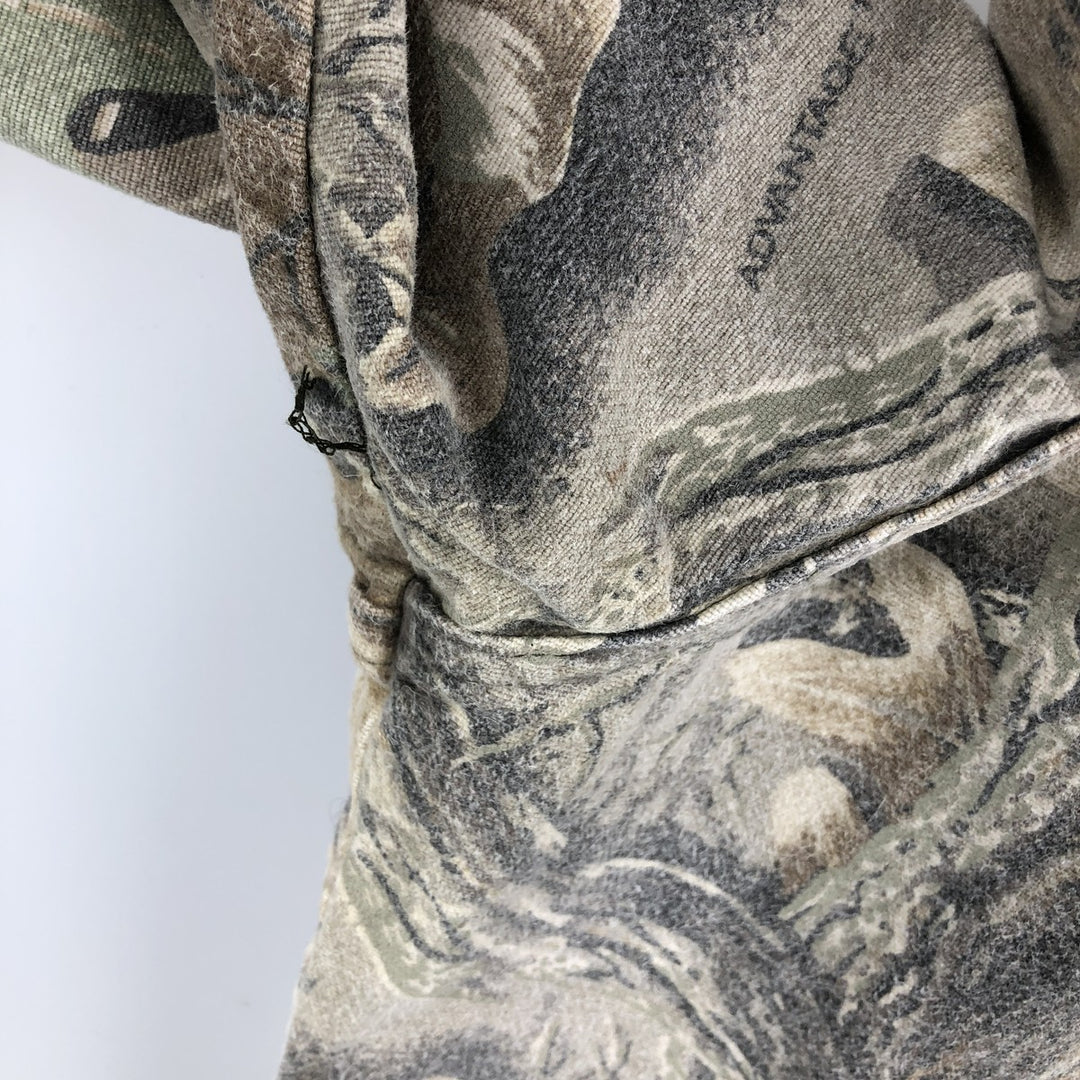 Vintage 90'S Rattlers Brand Camouflage Pattern Realtree Camo Long Sleeve Heavy Flannel Shirt, Men's Size XL unclear Beige type Vintage Second Hand